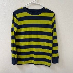 Circo striped long sleeve shirt blue green boys large